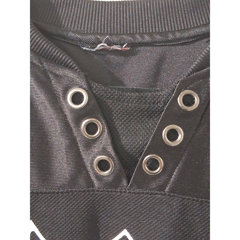 Southpole y2k Mens Black White MCMXCI 91 Graphic Hockey Jersey Mesh StreetwearXL gallery