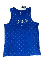Nike Men’s Team USA Club Tank Top FN0879 417 M Blue Print New With Tags