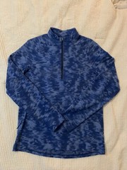 Lululemon Surge Warm Rulu Blue Half Zip Size Medium, Looks Brand New!