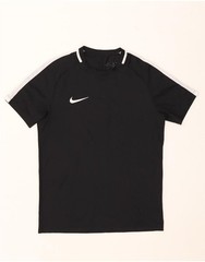 Nike Mens Dri Fit T-Shirt Top Medium Black Colourblock Polyester BQ02