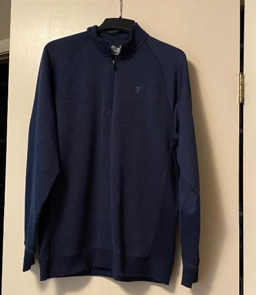 Under Armour UA Quarter Zip Pullover Men’s XL Loose Fit Navy Blue XL/TG/EG