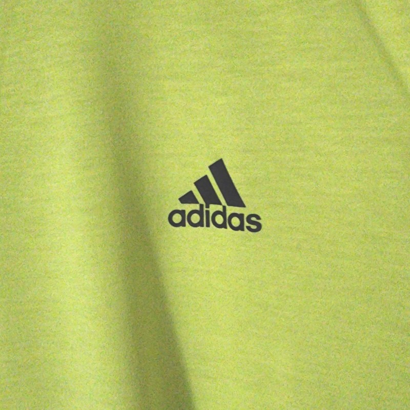Adidas Mens Ultimate Athletic Tee Neon Yellow Short Sleeve Climalite Shirt XL gallery