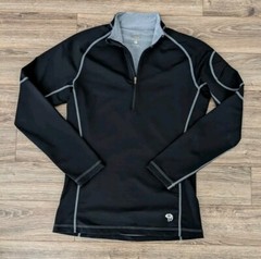 Mountain Hardwear 1/4 Zip Black Contrast Stitching Pullover – S Read!