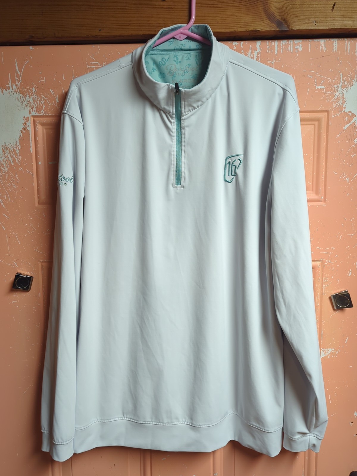 BARSTOOL Golf 1/4 Zip Phoenix Open Pullover 80/20 Polyester Spandex Size XL gallery