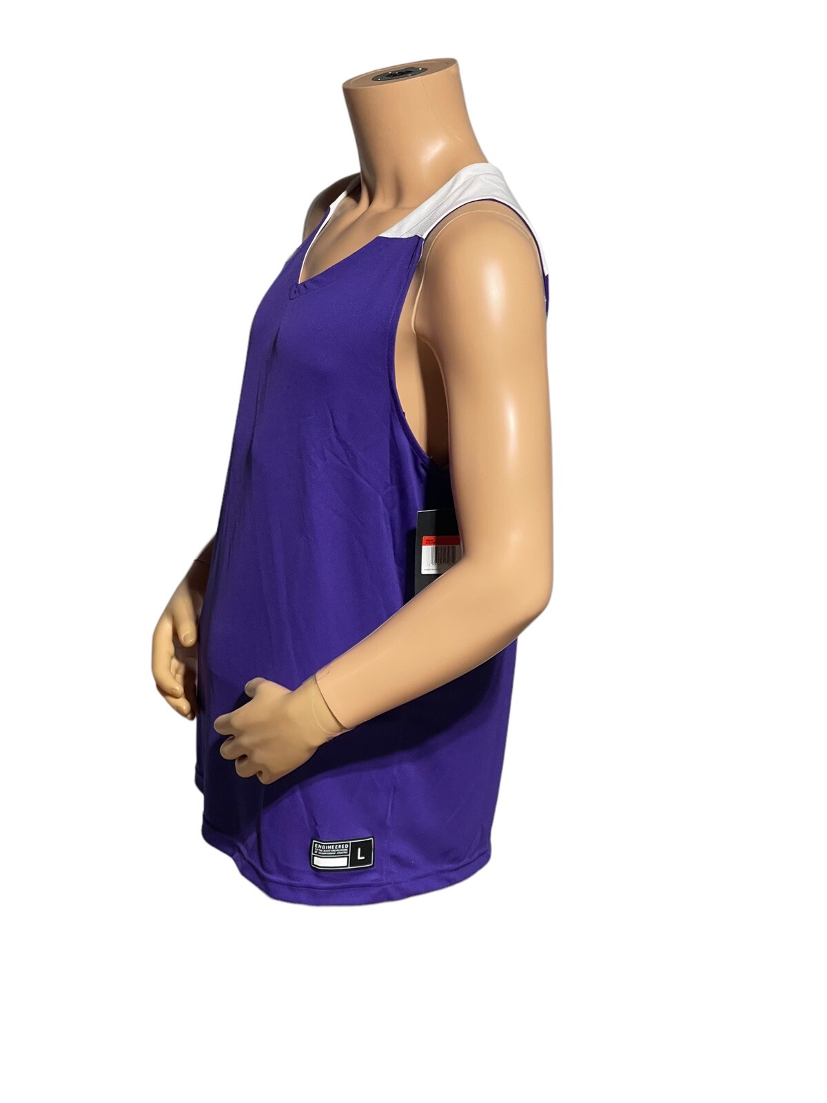 NWT Nike Elite Basketball Jersey Shirt Purple AV2095-548 Men's Size Large gallery