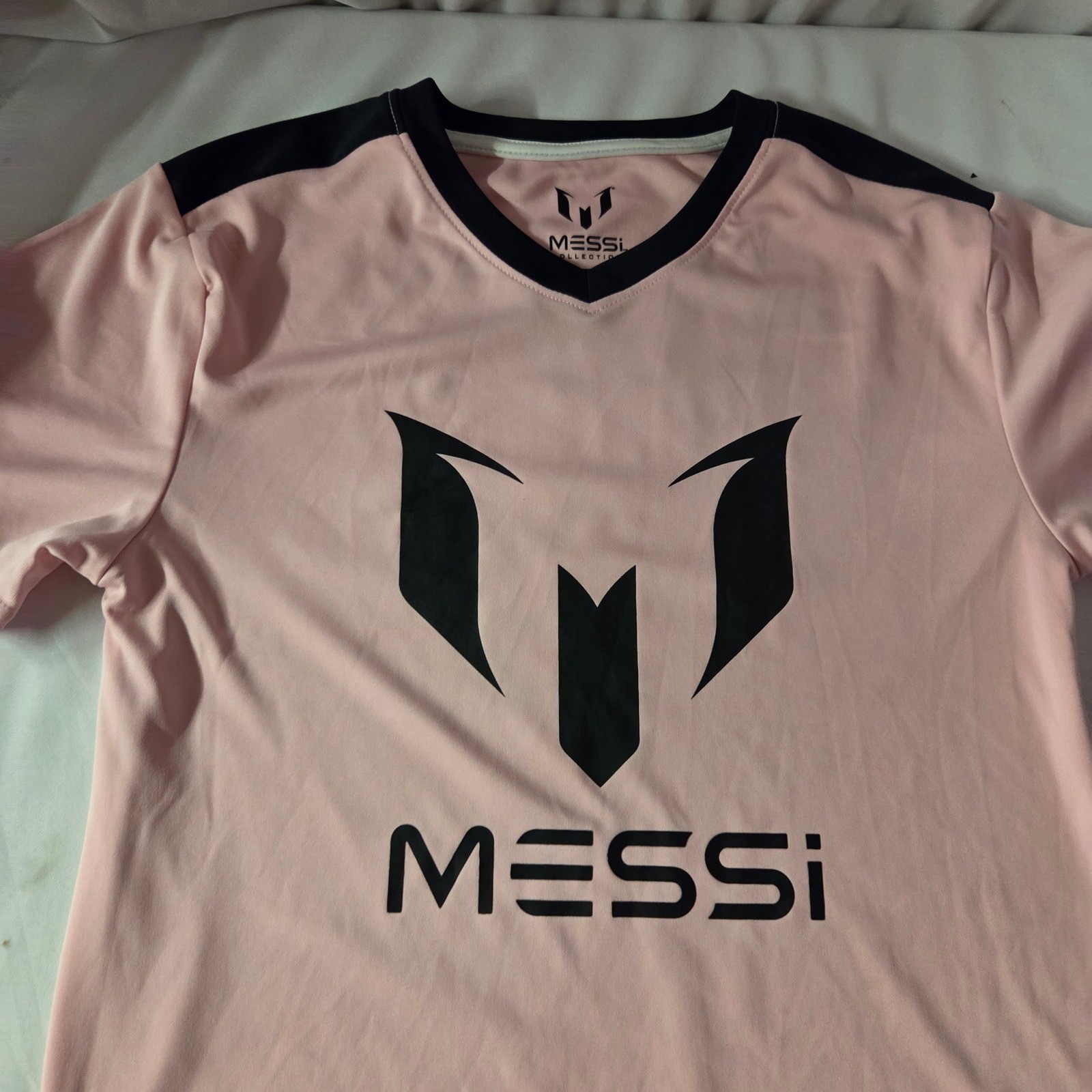 Messi Collection Inter Miami Inspired Pink Soccer Jersey Shirt Size XL TG EG 10 gallery