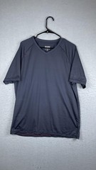 Rhone Shirt Mens XL Gray V Neck Short Sleeve Athletic Performance Top Workout