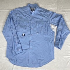 Cabelas Long Sleeve Mens Large Shirt – Lt Blue Guidewear Vented