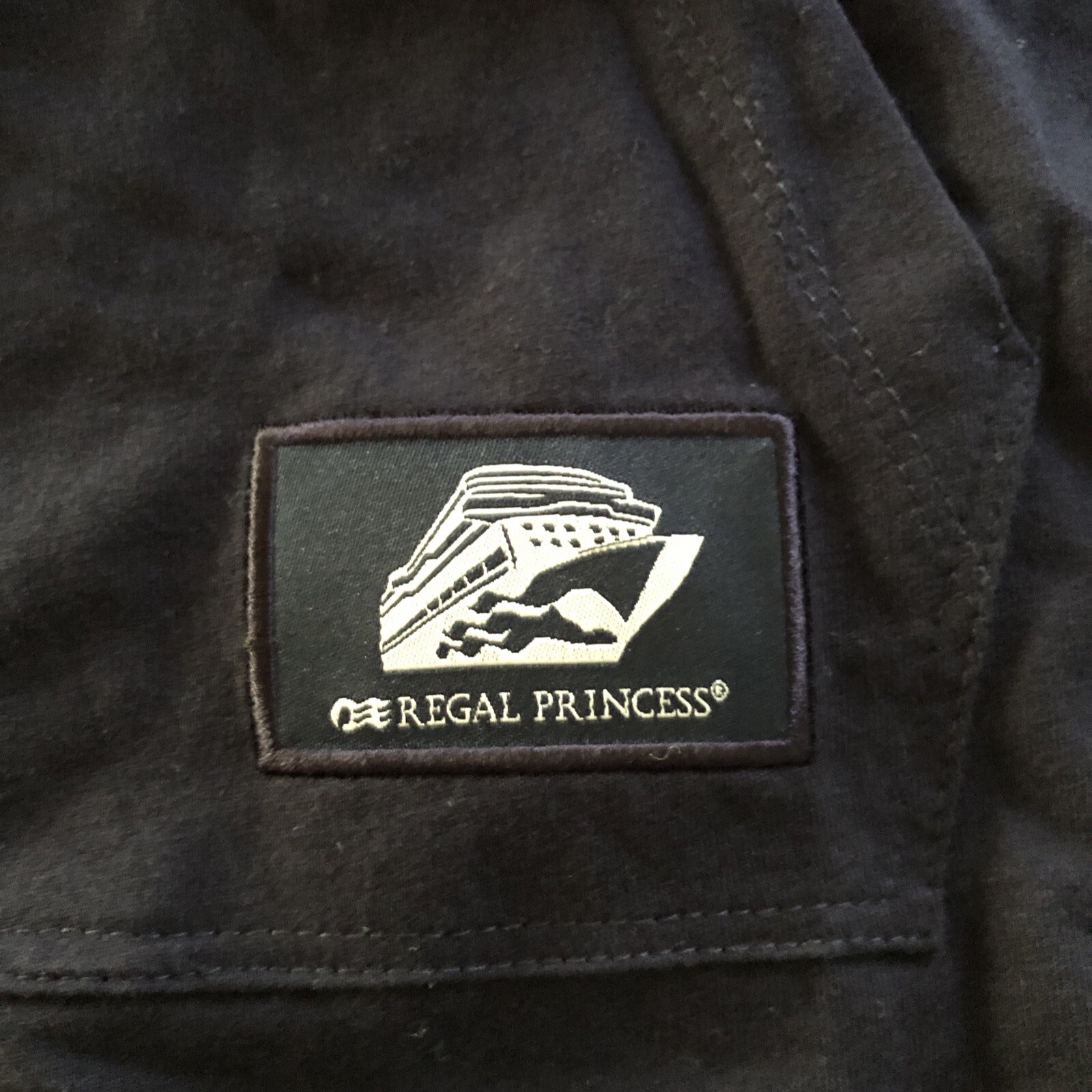 Regal Princess Cruise Medium Navy Long Sleeve Mock Neck Pullover Cotton Pocket gallery
