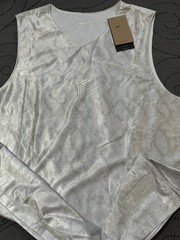 NIKE KOBE REV. BEIGE SNAKE PATTERN & WHITE MESH BASKETBALL TANK SIZE LT MEN $90