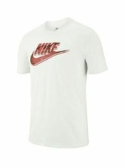 Men’s Nike Tee Air Heritge Virus Ink Short Sleeve T-Shirt L White Pink Gold