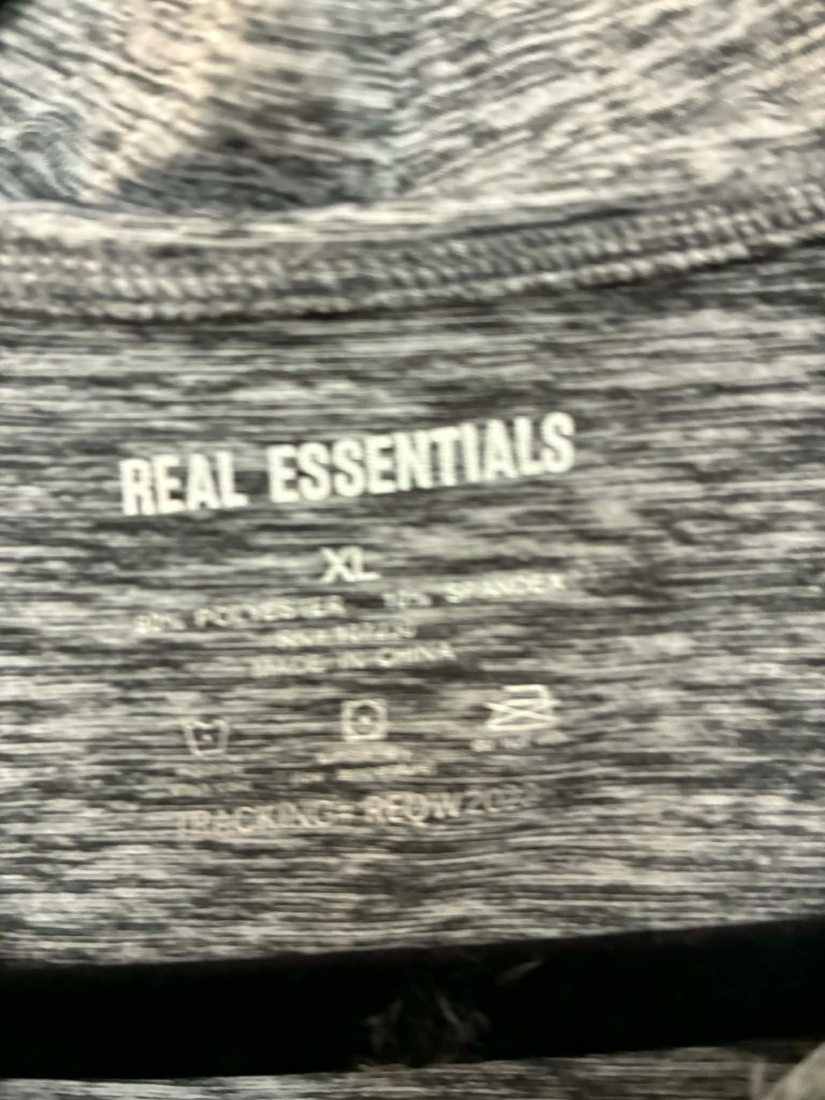 Real Essentials 1/4 Zip Pullover XL Gray Athletic Performance Shirt Mens gallery