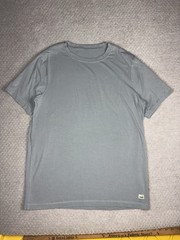 Vuori Current Tech Tee Shirt Mens Large V195 Grey Performance Athletic Stretch