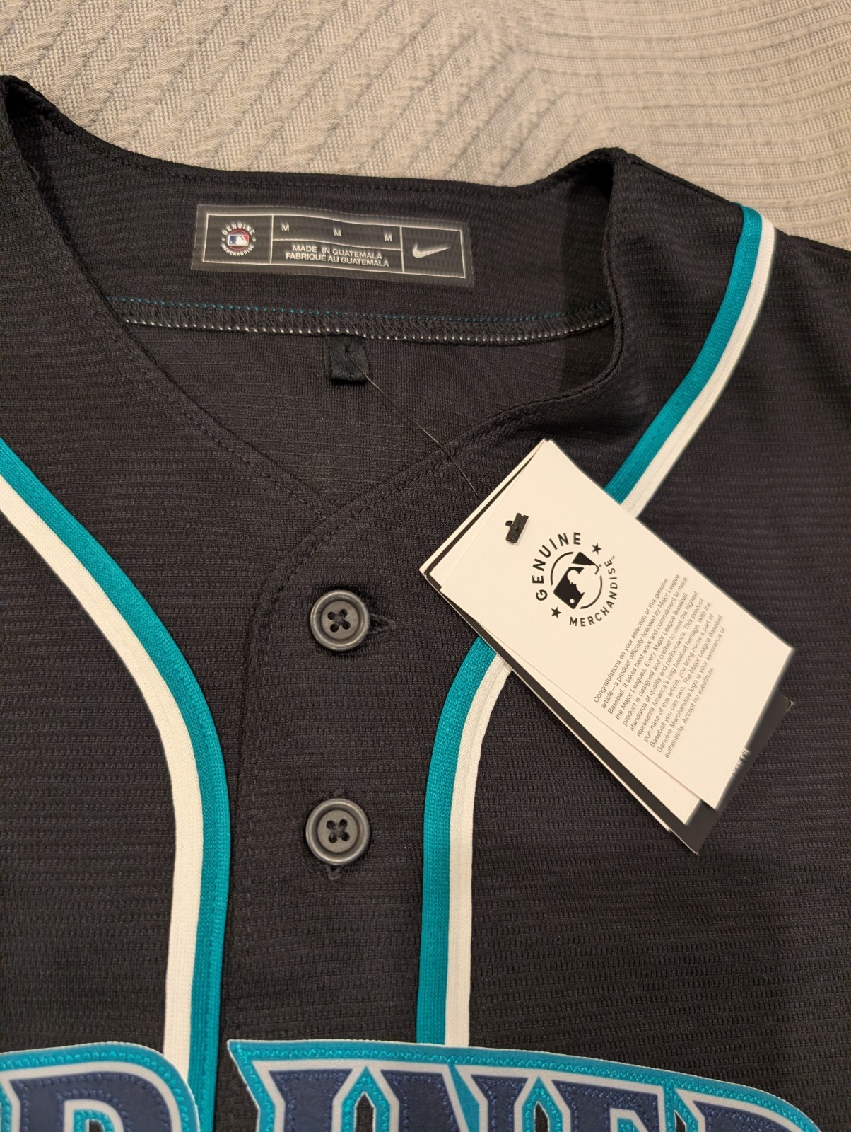 Nike Cal Raleigh Seattle Mariners Replica Black Out Jersey Size Medium gallery