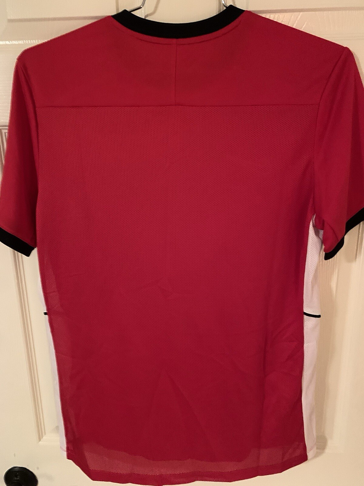 Nike Men’s Dri-Fit Tee Slim Fit Size LARGE color Red/Black/White FZ9754-657 gallery