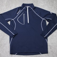 Sunice Sweatshirt Mens Medium Blue Allendale Stretch 1/4 Zip Golf L/S Pullover