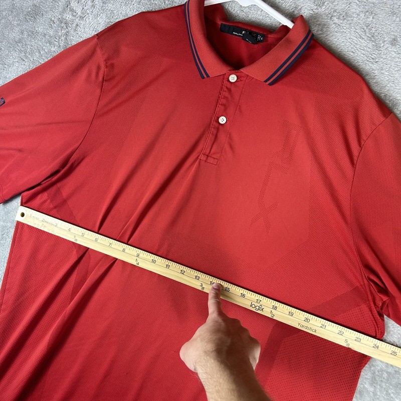 RLX Ralph Lauren Polo Shirt Men’s Red Short Sleeve Golf Size XL gallery