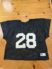Vintage Russell Athletic Football Practice Jersey Men XL Black Mesh