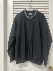 Pro Tour Cool Play Men’s XL Windbreaker Pullover Top Long Sleeve V-Neck Lined
