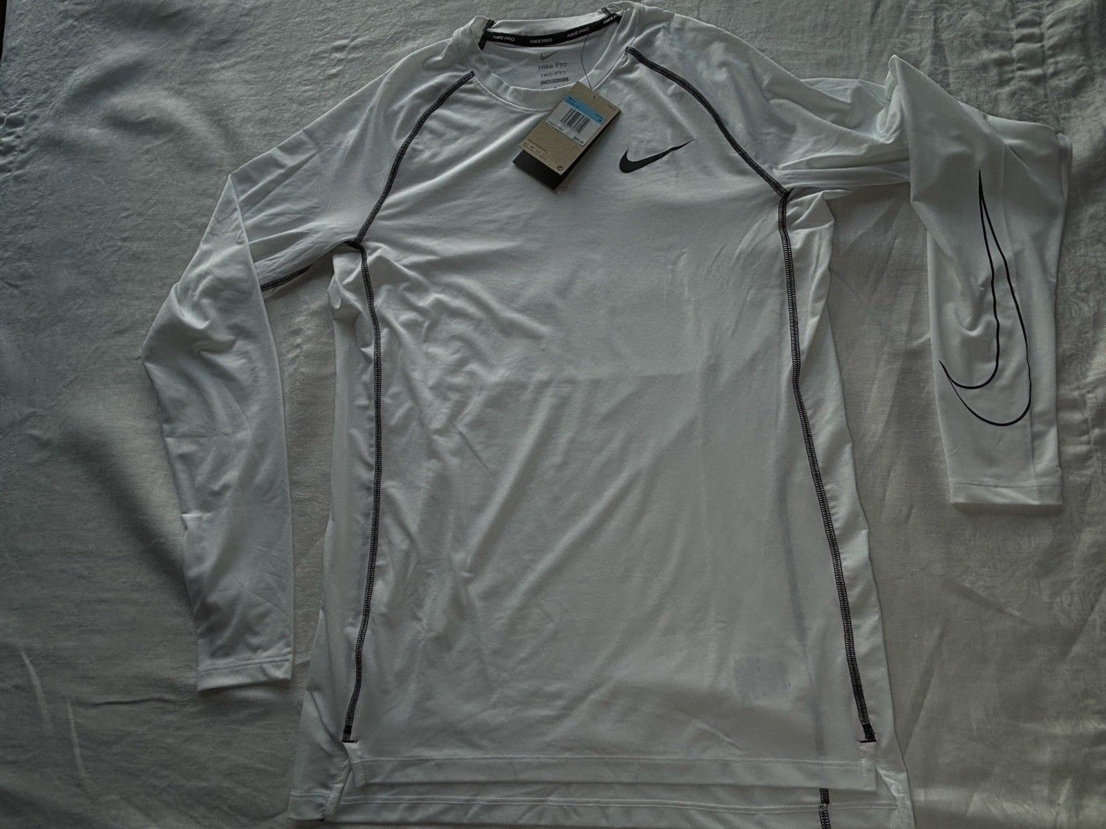 NWT Nike PRO Dri-FIT Mesh-Back Long Slv Training Top DD1980-100 M gallery