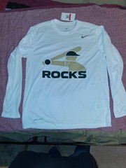 Nike Dri-Fit Rocks Long Sleeve Shirt Men’s Larg Green NWT New White