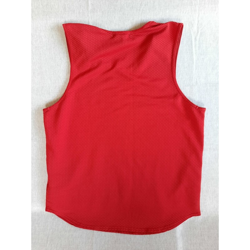 Nike Sphere Men Large Geometric Active Stretch Pullover Tank Tops Red Polyester gallery