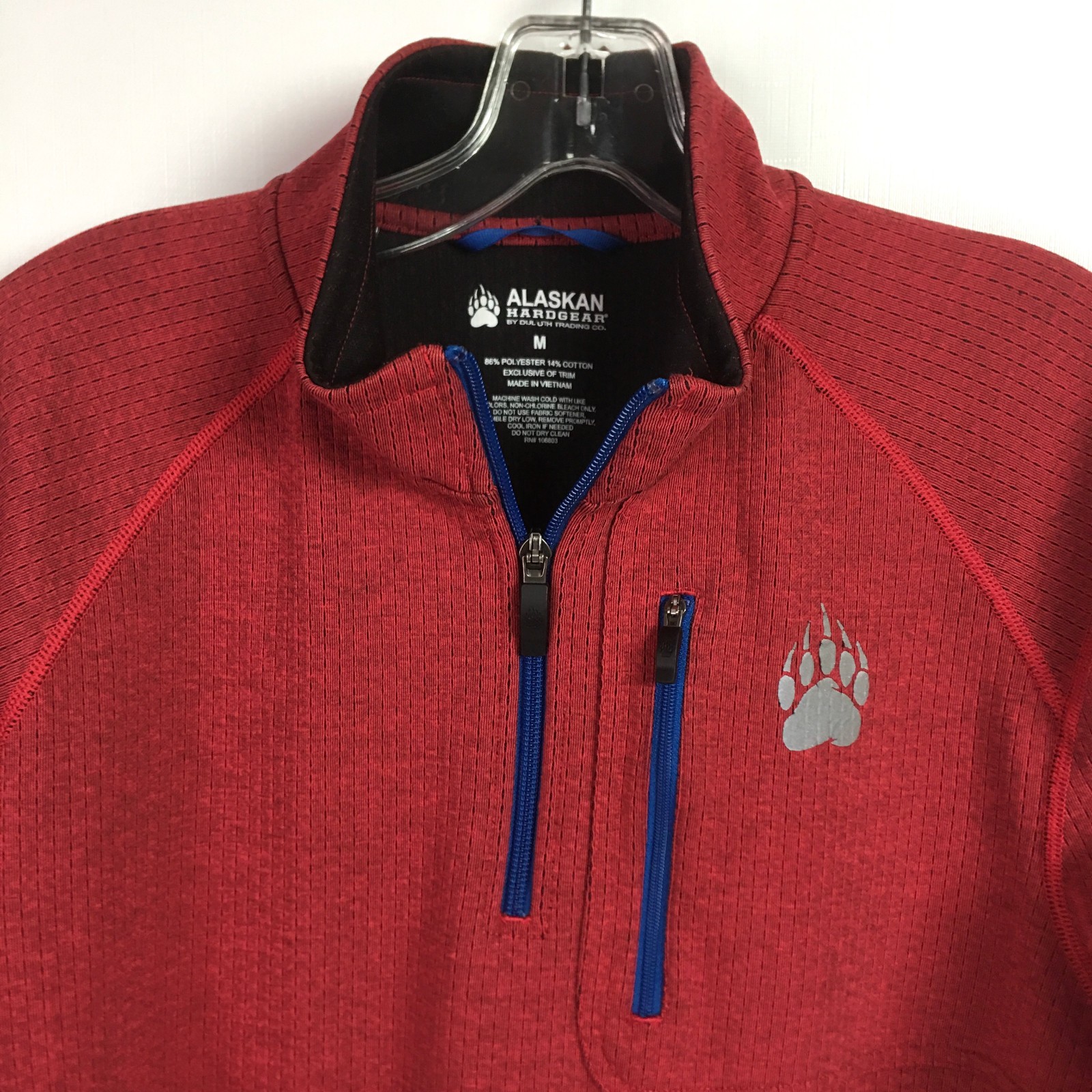 Duluth Trading Alaskan Hardgear Mens Medium Swing Dog 1/4 Zip Pullover Top gallery