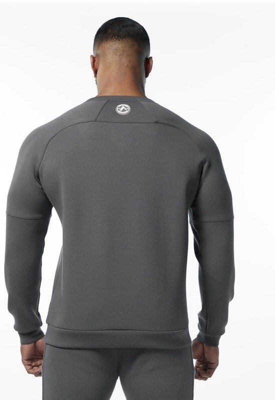 Alphalete ELMTS Long Sleeve Pullover - Charcoal, Size Large gallery