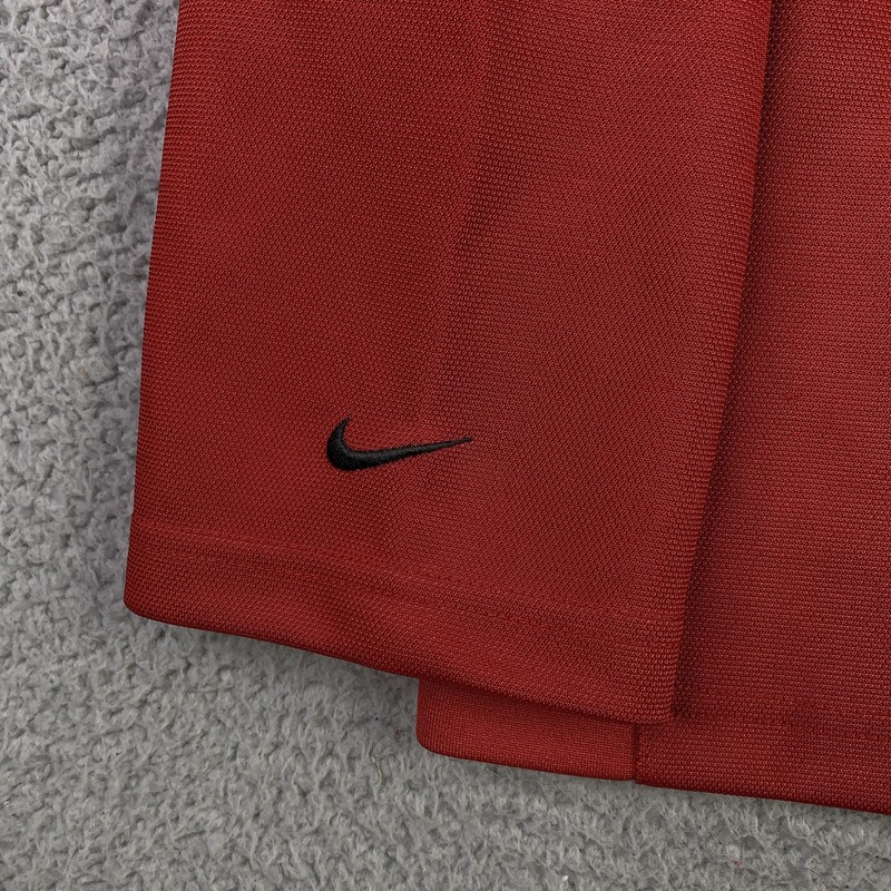 Vintage Nike Shirt Mens XL Red Long Sleeve V-Neck Swoosh Taiwan Polyester 90s gallery