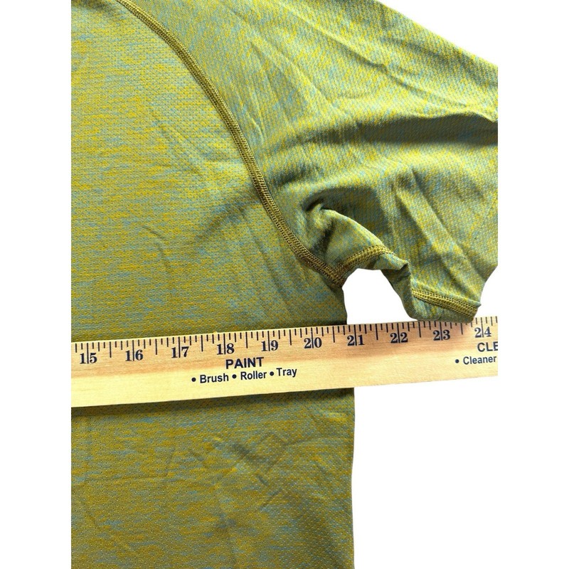lululemon Metal Vent Tech Short Sleeve Mens L Green Training Workout Shirt gallery