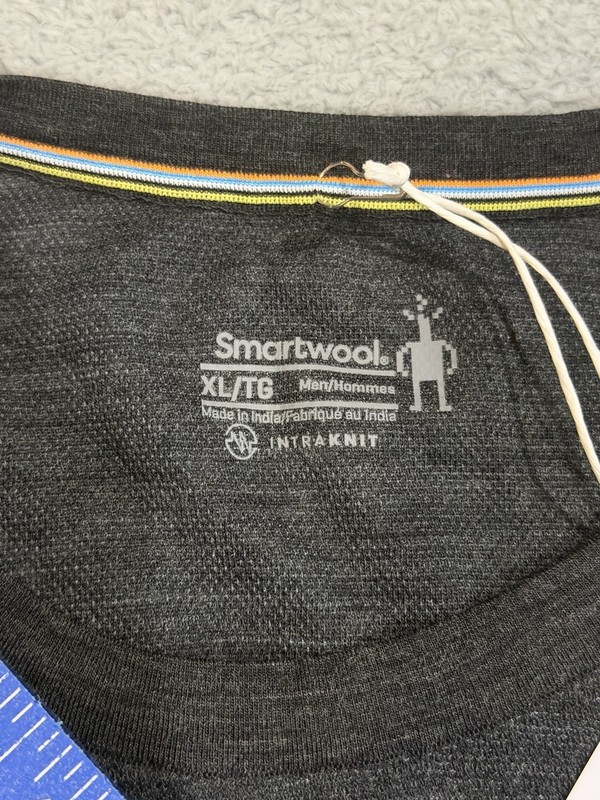 Smartwool Intraknit Shirt XL Charcoal Winter Moss Long Sleeve Thermal Base Layer gallery