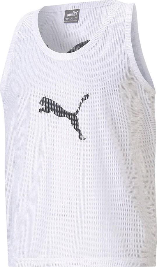 Puma - Mesh Training Bib - Mens Quick Drying Vest - White - Medium
