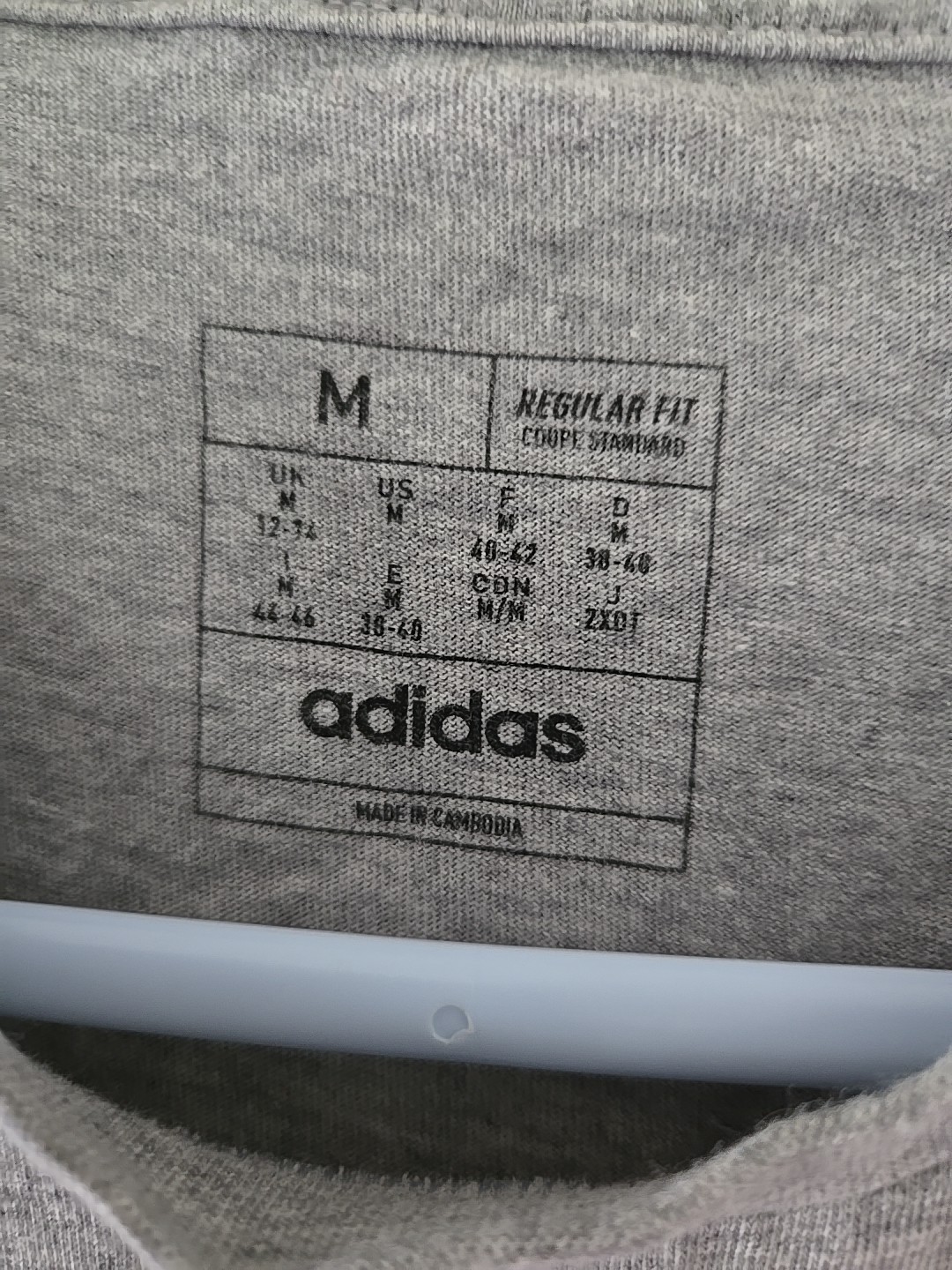 Adidas The Go-To Tee Unisex Medium Short Slv Gray Crew Neck Cotton , never worn gallery