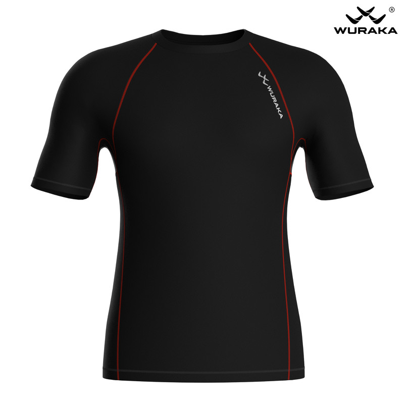 Wuraka Men Compression Armour Base Layer Top Half Sleeve Thermal Gym Sport Shirt gallery