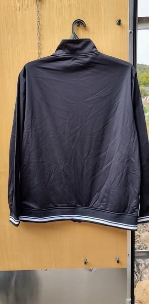 Athletics Black w/ White Stripes Zip Up - XLARGE gallery