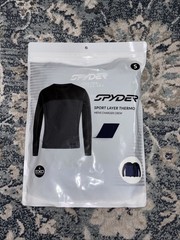 Spyder Mens Sport Layer Thermo Stretch Charger 1/2 Zip Blue Size Small