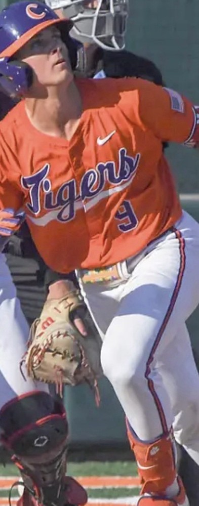 Nike Diamond Elite Team Issue PE Clemson Tigers Baseball Batter Right Leg Guard