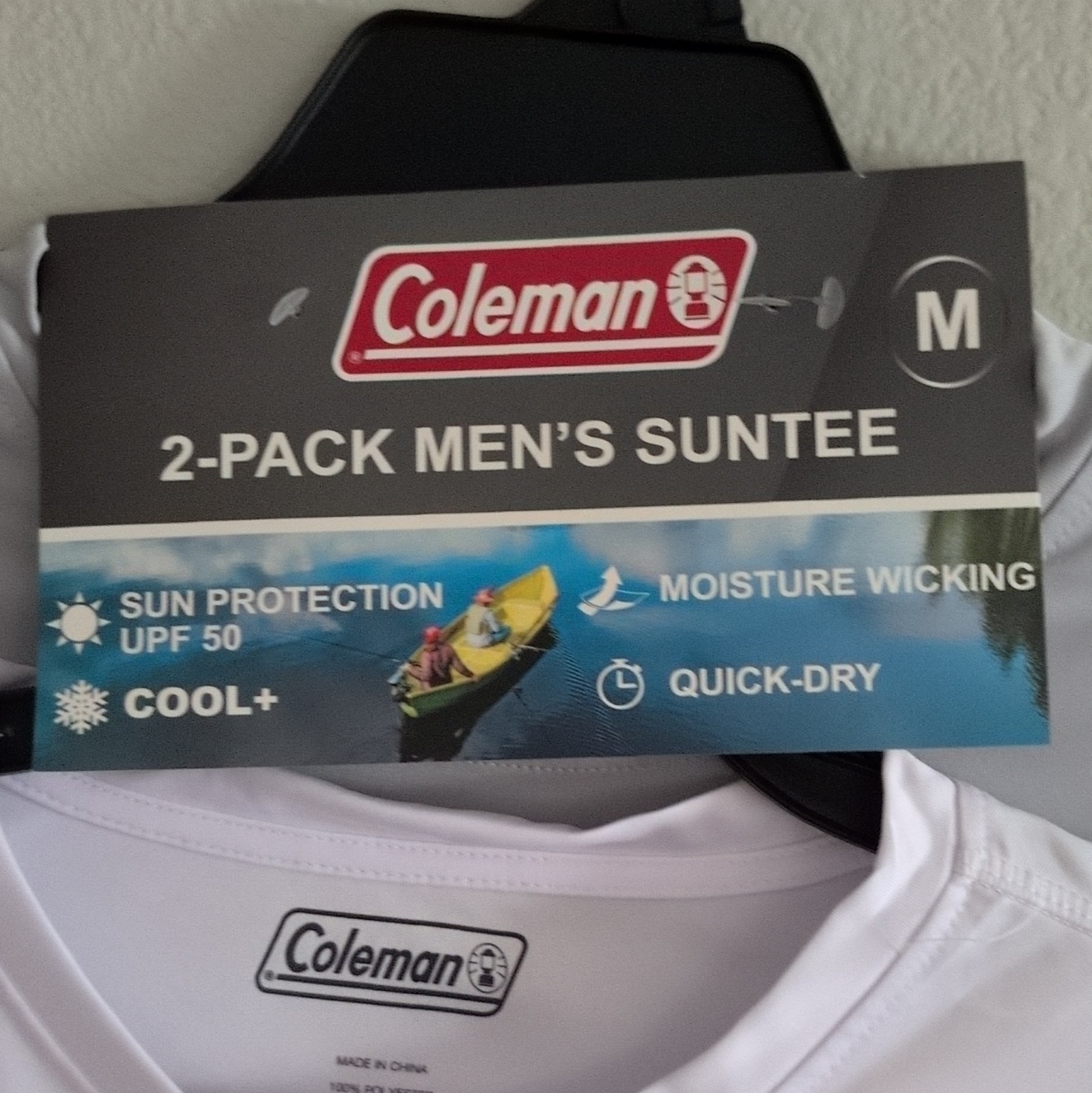 Coleman Cool+ UPF 50 Quick Dry Moisture Wicking Sun Tee 2-Pack M W/Gr gallery