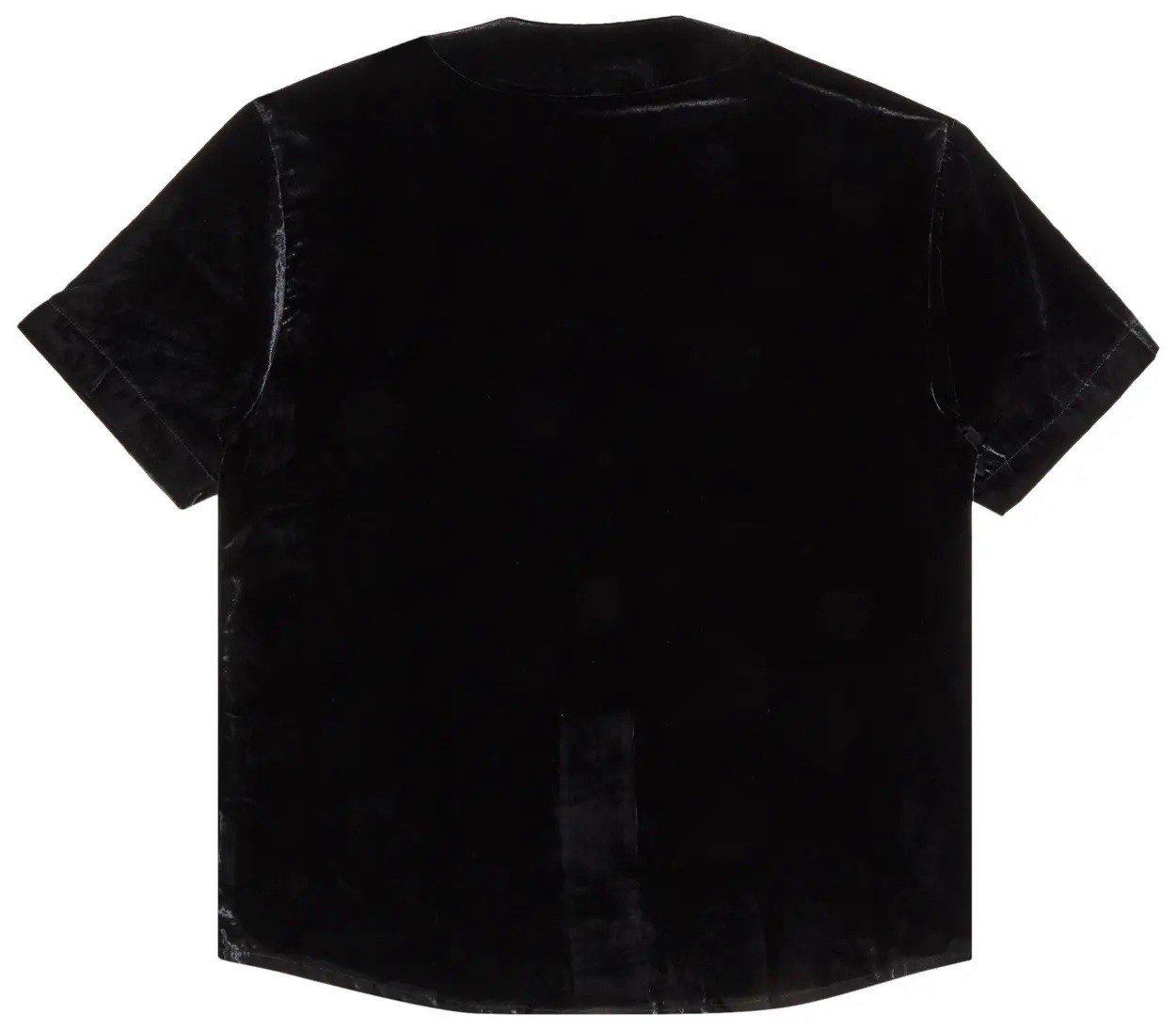 SUPREME SS25 Velvet Baseball Jersey BLACK LARGE BNIB IN HAND SOLD OUT HYPE gallery