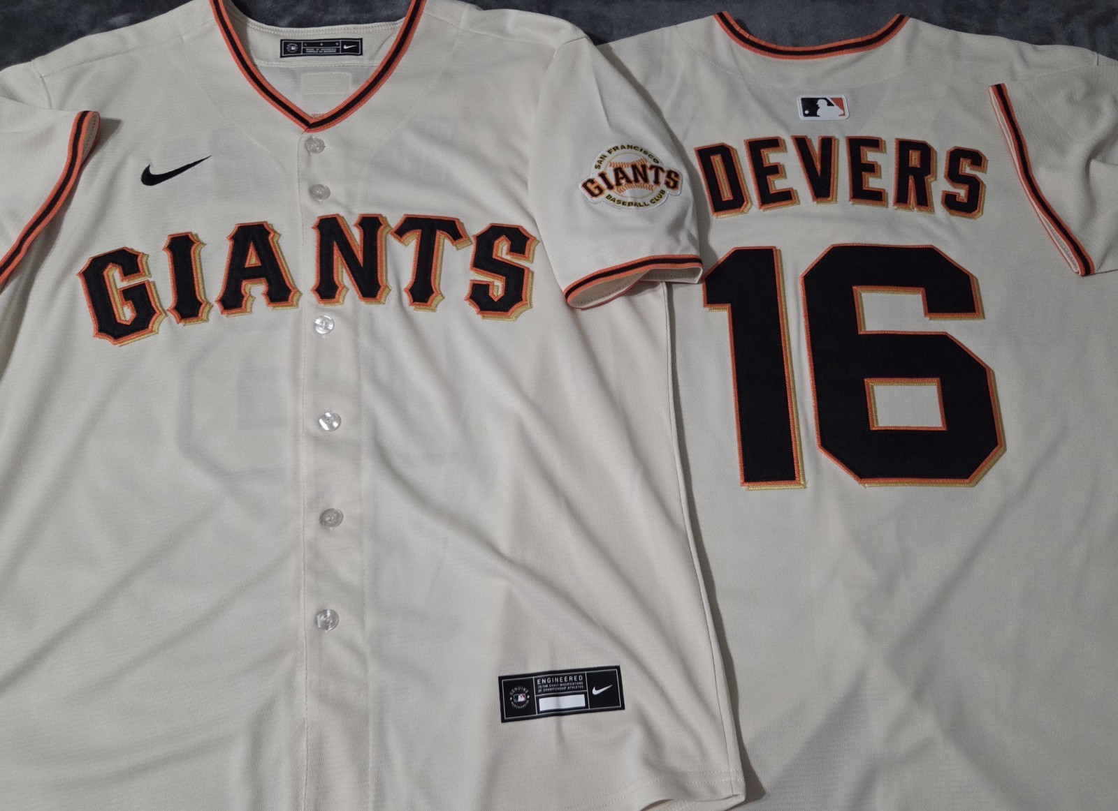 Fast Free Shipping! XL Rafael Devers San Francisco Giants Stitched Jersey 16 gallery