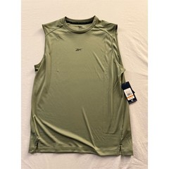 Reebok Men’s Sleeveless Tech Tank Top Green Size M Training Running