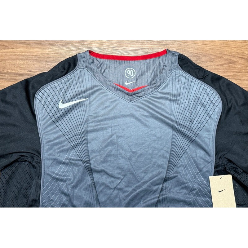 Nike Total 90 Retro Soccer Training Jersey Mens Black Grey (HV1178-010) Sz XL gallery