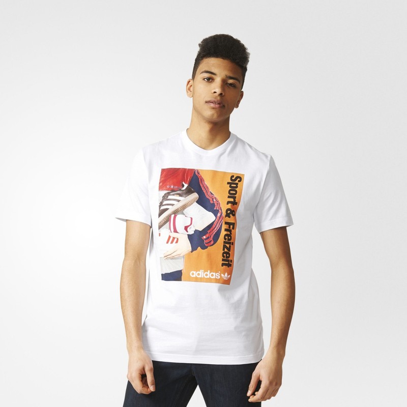 Adidas Originals 70s CATALOG TEE Trefoil Graphic Shirt superstar Samba~Men sz Lg gallery