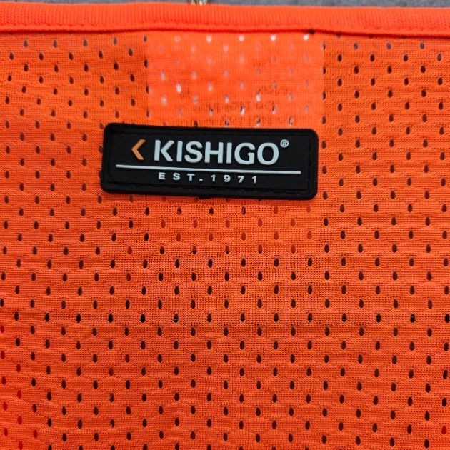 Kishigo Men's Size Large Orange High Visibility Safety Vest Reflective gallery