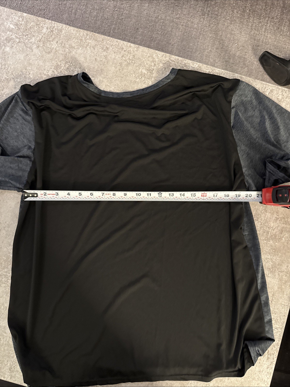 Real essentials Athletic Shirt Two Toned Gray And Black Size 2XL gallery