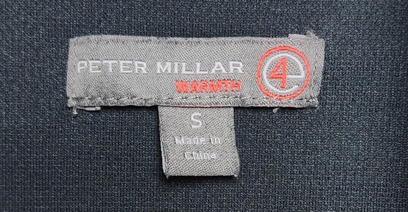 Peter Millar Element 4 Warmth 1/4 Zip Pullover Men's Small Black Fleece Lined gallery