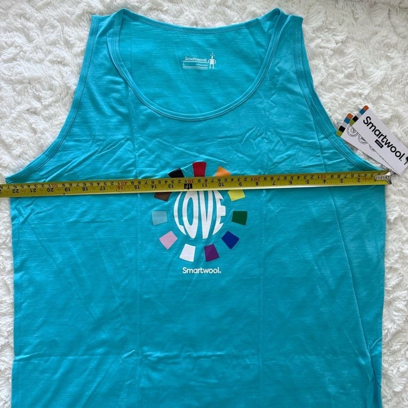 NWT Smartwool Active Ultralite Pride Graphic Tank Top Merino Wool Blend gallery