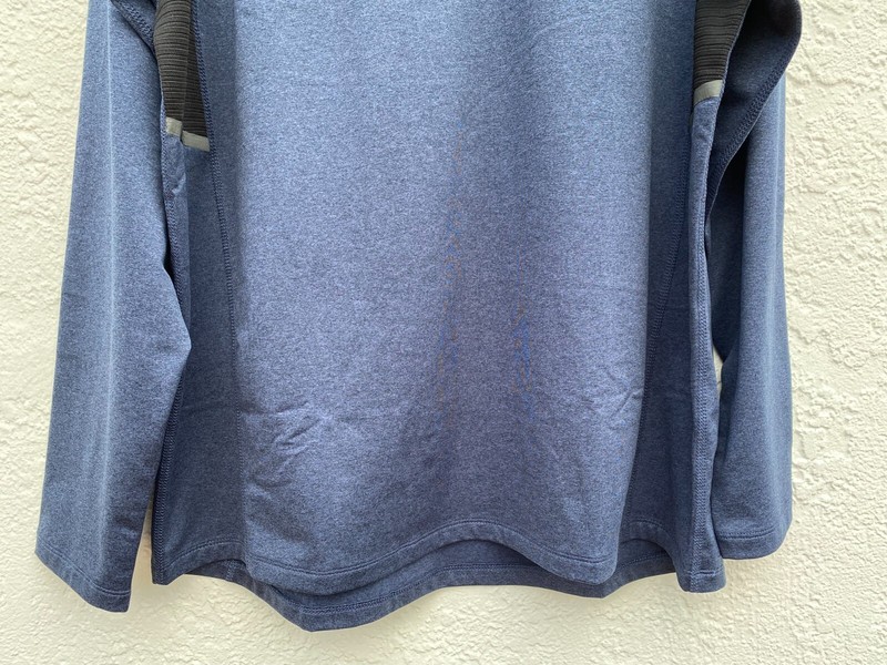 NWT Spyder Active Crew neck Pullover Long Sleeve Dust Navy Heather Blue SZ L gallery
