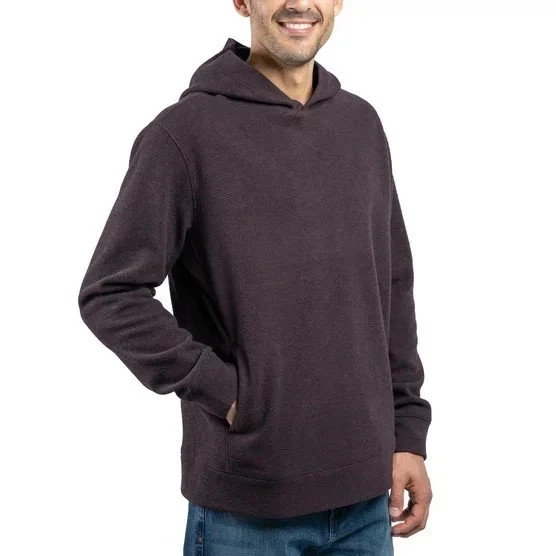 Men's Jachs New York Brushed and Heathered Hoodie Large Dark Red - NWT! gallery