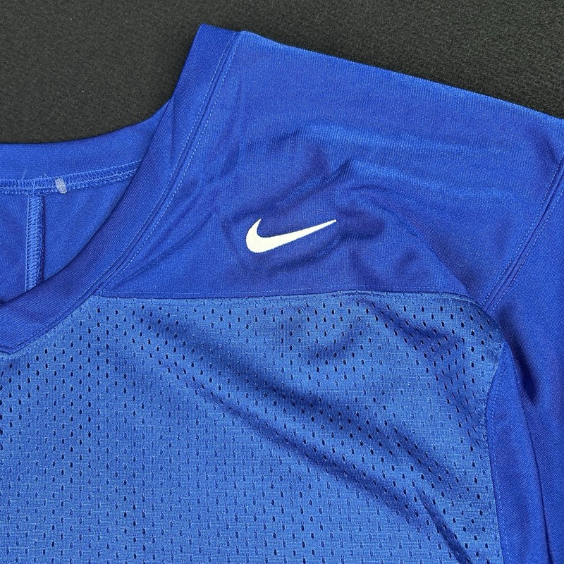 Nike Football Practice Jersey Blank Blue XL Dri-Fit New NWT Customizable Name gallery